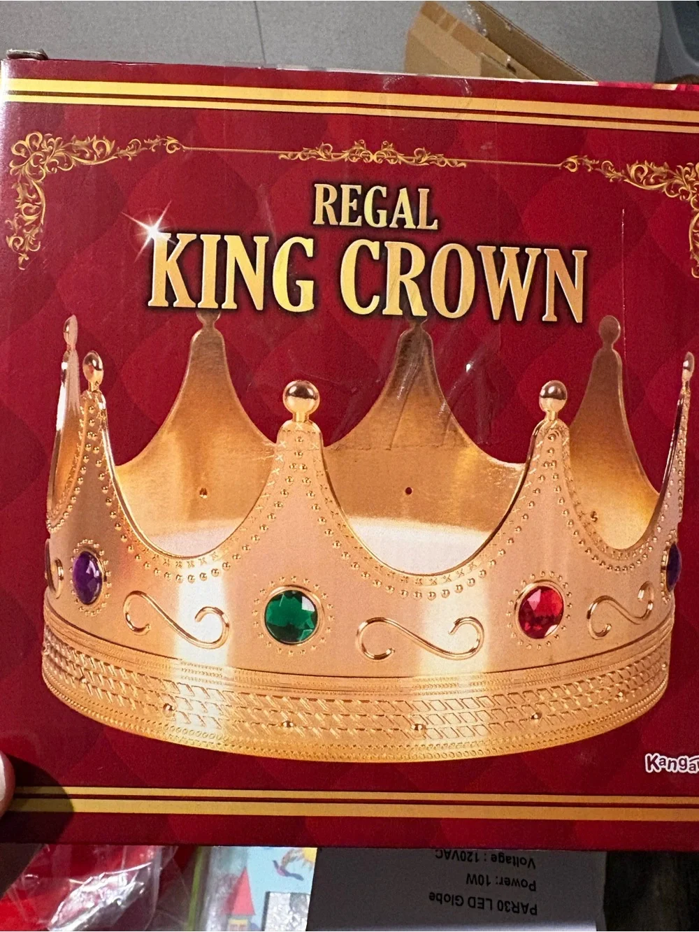 Regal King Crown Gold Halloween Costume Crown by Kangaroo